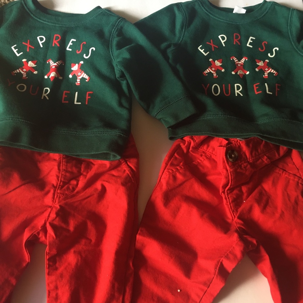 Two Christmas outfits
